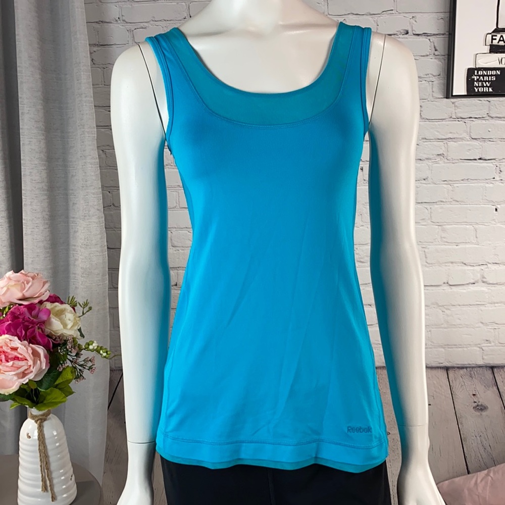 Reebok Blue Activewear Tank Top Size: XS - Picture 1 of 17